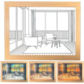 ديكور لوحة الإضاءة، إطار صورة ظل الشمس المشرقة لغرفة المعيشة وغرفة الدراسة ديكور جداري فني (جرو يتشمس في الشمس، 8.5 × 6.5 بوصة) in Kuwait