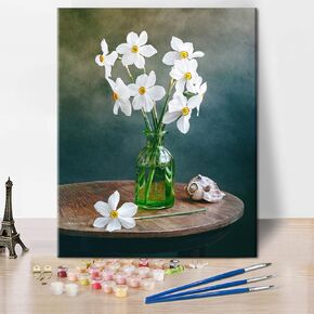 TUMOVO Milky Way DIY Paint by Numbers for Adults with 3 Brushes Abstract Starry Night Sky Oil Paint by Numbers for Adults Acrylic Pigment Paint Kits for Adults Art Crafts 16"x20"(Frameless)