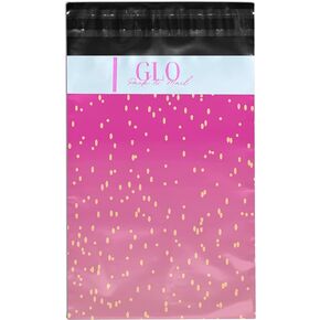 Poly Mailers 6x9-100-Pack Poly Mailer Set - Extra-Thick Mailer Bag with Self-Seal Adhesive - Strong Mailing Envelopes - Waterproof Envelope Polymailers - Cute Polymailer Package Bags (Pink and Gold)