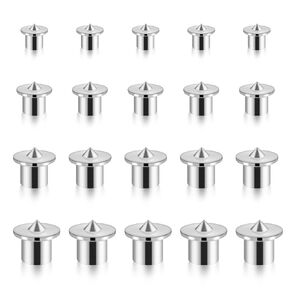 Dowel Pins Center Point Set, Dowel and Tenon Center Transfer Plugs Doweling Centering Pins Transfer Plugs Drill Hole Tool for Center Point Woodworking Accessories (20Pcs 1/4 5/16 3/8 1/2 Inch)