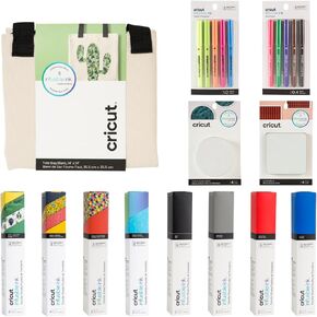 Cricut Infusible Ink Beginner Bundle | Sublimation Kit for Permanent Transfers - Includes Infusible Ink Sheets, Markers, Pens, Blank Bags & Coasters