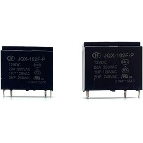 2Pcs JQX-102F-P 12VDC 4Pins Power Relay 20A 250VAC Air Conditioner Water Heater Power Relay in Saudi Arabia