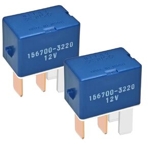 Relay 156700-3220 567-0004 (Set of 2), 4 Pins Relay for Automotive Electrical Systems - 90987-02027 90987-02020 90080-87026 Replacement Compatible for 1997-2014 Toyota Lexus and Camry Vehicles