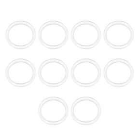 uxcell Silicone O-Ring, 16mm OD, 12mm ID, 2mm Width, VMQ Seal Rings Gasket, White, Pack of 10
