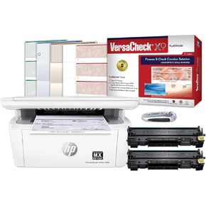 VersaCheck HP Laserjet M140 MXE MICR All-in-One Check Printer X9 Platinum 5-User Check Printing Software Bundle