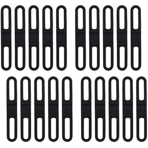 Mtb Cycling Bike Bicycle Silicone Band, Handlebar Mount Holder Elastic Strap Bandage Belt Flashlight Torch Phone Strap Tie Ribbon Water Bottle Pedal Straps 20Pcs(Random Color) Bike Flashlight Mou