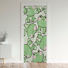 Cute Cats Blackout Curtain Kawaii Cat Pet Door Curtain Colorful Neon Ombre Kawaii Animal Line Doorway Curtain Lovely Cat Lovers Privacy Door Drape For Teens Children Boy Girl, 1 Panel, 34"W X 80"L