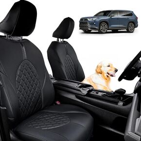 Seat Covers for 2024 Toyota Grand Highlander Accessories, Car Seat Covers for Toyota Grand Highlander 7 Seater Only Diamond Pattern