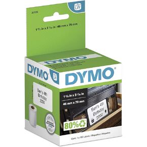 DYMO Authentic LW Video Top Labels, DYMO Labels for LabelWriter Label Printers, 1-4/5" x 3-1/10", 1 Roll of 150
