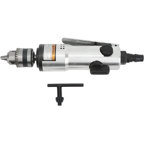 3/8in Straight Air Drill Zinc Alloy Drilling Machine with Gear Wear Resistant Air Operated Pneumatic Drill 2200rpm for Industry Grade