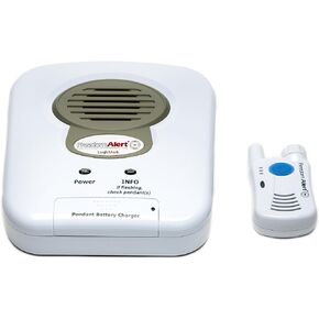Freedom Alert, Landline Personal Emergency Device, 2-Way Call with Family and Police for Home Safety, Device for Seniors and The Elderly