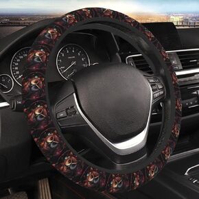 Owl Rainbow Catcher Steering Wheel Covers, Cute Thickened Steering Wheel Cover for Men Women, Car Accessories