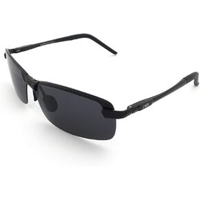 J+S Ultra Lightweight Men's Rimless Sports Sunglasses, Polarized, 100% UV protection