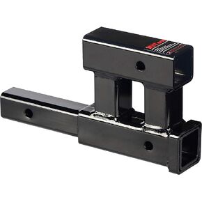 HiTow Dual Hitch Receiver Extension Adapter Trailer Towing Extender (GTW 4,000 lbs)