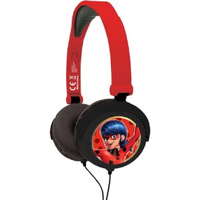 LEXiBOOK, Miraculous Ladybug Tikki, Stereo Headphones, Safe Volume, Foldable and Adjustable, red, HP015MI