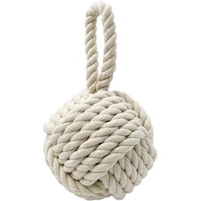 Door Stopper, Decorative Rope Ball Weighted Outdoor Door Stop