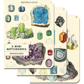 Cavallini Papers & Co., Inc. Mineralogy Mini Notebooks 4 x 5.5