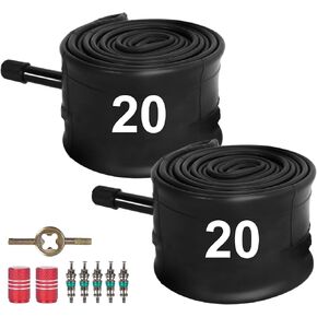 20 inch Bike Tubes, Heavy Duty Bicycle Inner Tube Compatible with 20 x 1.75/1.95/2.0/2.125/2.25/2.30/2.35/2.40 Tire Tubes (2 Pack) in Saudi Arabia