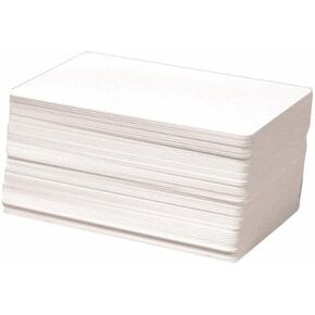 AIRSUNNY 100 CR80 30Mil White Blank PVC Plastic Cards for Photo ID card Printers(DataCard, Zebra, Fargo, Evolis, Magicard, NB)