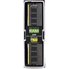 QNAP RAM-32GDR4ECT0-UD-3200 32GB DDR4 3200MHz PC4-25600 ECC UDIMM 2Rx8 QNAP Compatible TS-1283U-RP TS-2483XU-RP TS-h2287XU-RP TVS-h1288X TS-1655 TS-1273AU-RP Memory by NEMIX RAM