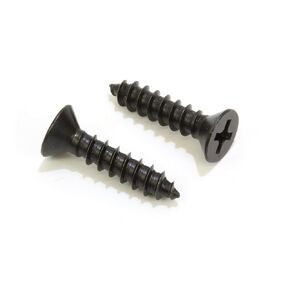 Bolt Dropper Black Oxide Coated Stainless Screw - Flat Head Phillips Wood Screws - Small Screw Hardware Suitable for Cabinet - Corrosion-Resistant Fasteners (25 Pack of 6 X 1/2)