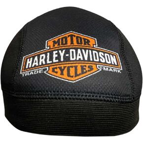 قبعة Harley-Davidson للرجال من البوليستر بشعار Gated Bar & Shield - أسود in Kuwait