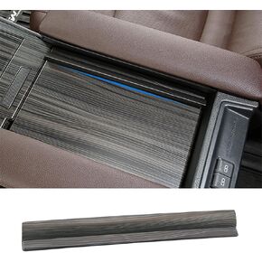 Center Console Armrest Box Cover Anti-Falling Blocking Bar for Toyota Sienna 2021 2022 2023 2024 Accessories (2. Brown Wood Grain)