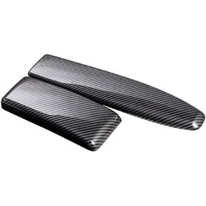 for Mercedes Benz C Class W204 GLK X204 E Class W212 Car Stickers Stowing Tidying Armrest Box Panel Carbon Fiber Cover Interior Accessories
