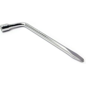 Utoolmart Car Spare Tire Lug Wrench for Jack - L Type Hexagon 17mm Slotted End Socket Repair Tool