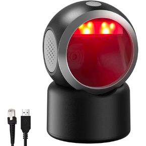 1D 2D QR Omnidirectional Hands-Free Automatic Barcode Scanner Reader .Symcode USB Barcode Reader Automatic Image Sensing Barocde Scanner .Capture Barcode from Mobile Phone Screen Barcode Scanner