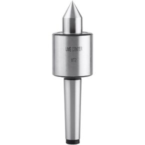 MT2 Live Center Morse Taper Woodworking Tapered Turn Center,T10 Steel, MT2 Tailstock Live Center with 60 Degree Point Triple Bearing Lathe Medium Duty CNC