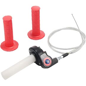 ترقية كابل الخانق الملتوي العالمي 22 مم 7/8 بوصة ومجموعة مقبض الخانق المتوافقة مع Predator 212cc 224cc Coleman 196cc Clone Engines Mini Bike Dirt Pit Bike Motorcycle ATV Parts in Kuwait