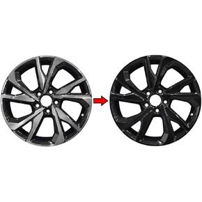SlickMod Chrome Delete Blackout Vinyl Overlay for 2016-2021 Honda Civic 18inches Sport Wheel Rims (Gloss Black)