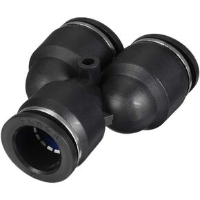 uxcell Plastic Connect Splitter Push To Tube Fittings 16 mm or 5/8" OD Push Lock 4pcs
