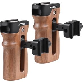 Universal Top/Side Handle for Camera Cage Left/Right Side Handgrip with NATO Clamp Cold Shoe Mount Up & Down Adjustable, 2 Pack