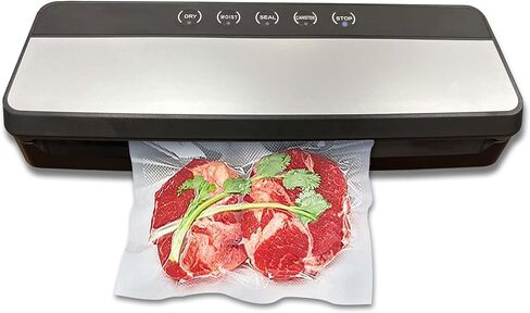 ماكينة تفريغ الهواء الكهربائية، ماكينة غلق الهواء بالحرارة الجافة والرطبة الأوتوماتيكية من بيلديك، نظام إغلاق الهواء بتصميم مدمج مع شفط قوي، ماكينة تفريغ الهواء المحمولة مع 10 أكياس in Kuwait