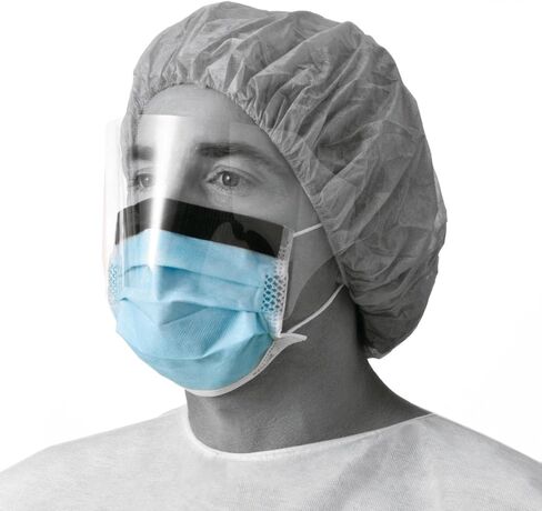 قناع الوجه الأساسي من ميدلاين مع حلقات للأذن ودرع مضاد للضباب in Kuwait