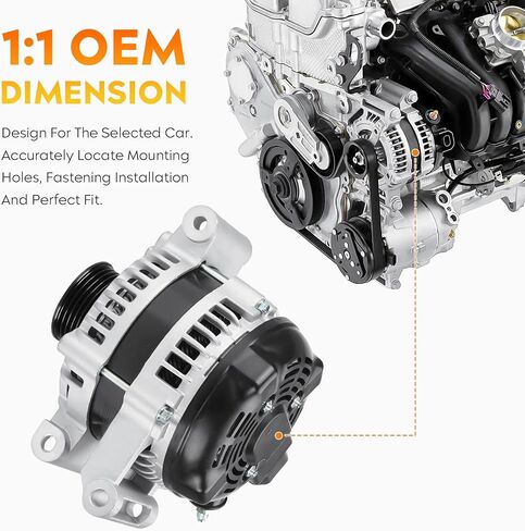 مولد كهربائي لـ 2.2L 2.4L Chevy Cobalt & HHR 2006-2007، Pontiac G5 2007، Pontiac Pursuit 2006-2007، 10355395، 104210-4420 in Saudi Arabia