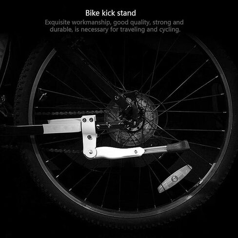 VGEBY1 Bike Kickstand, Aluminium Alloy Cycling Side Support Kick Stand Adjustable Rear Mount Stand Fits for 16" 20" 24" 26" Bike in Saudi Arabia