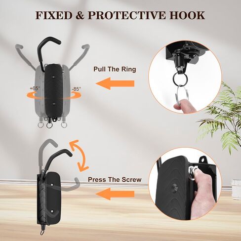 Swivel Bike Wall Mount Bike Rack Garage Bike Wall Hanger Bike Hooks for Garage Wall Vertical Bike Rack Bicycle Storage Rack for Garage Bike Hook for Indoor in Saudi Arabia