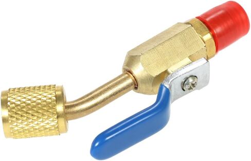 تكييف الهواء المبردات R410A R134A إغلاق الصمامات لخراطيم شحن التبريد AC HVAC 3 قطعة مشفرة بالألوان in Kuwait