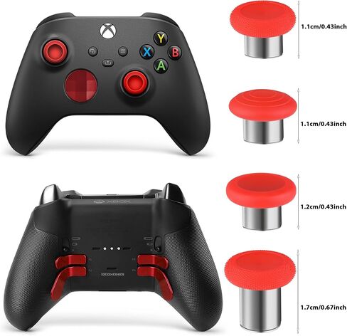 Lierhyt Elite Series 2 Accessories,Gaming Metal Replacement Kit,Includes 4 Elite 2 Controller Paddles,6 Swap Joysticks,2 D-Pads,1 Adjustment Tool and Button Organizer (Blue) in Kuwait