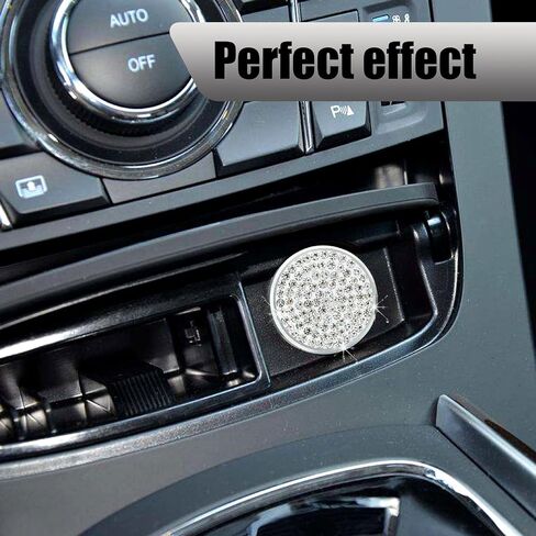 1 PC Bling Car Cigarette Lighter Cover, Metal Cigarette Lighter Plug Waterproof Dustproof Cover, Crystal Diamond Decorated Cigarette Lighter Socket Cover, Universal Accessory for Cars (Black) in Saudi Arabia