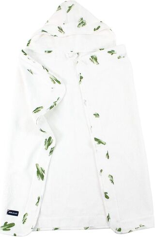 Bebe au Lait Soft Terry Cloth and Muslin Hooded Baby Towel, 0-24 Months - Saguaro Cactus in Saudi Arabia