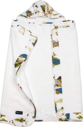 Bebe au Lait Soft Terry Cloth and Muslin Hooded Baby Towel, 0-24 Months - Saguaro Cactus in Saudi Arabia