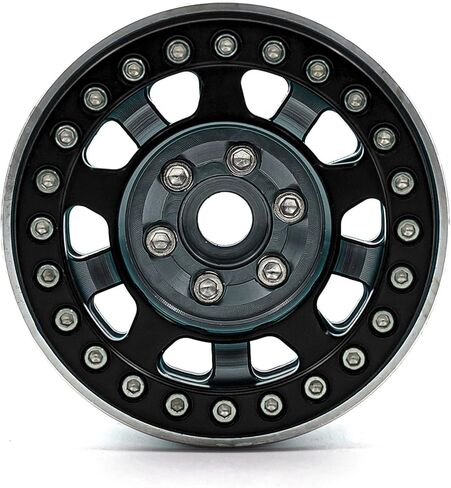 RC 4 قطع 1.9 بوصة حلقة عجلة Beadlock حلقة عجلة بديلة لـ 1/10 RC الزاحف المحوري SCX10 90046 TRX4 (النوع الأسود 3) in Kuwait