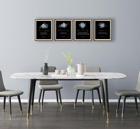 ديكور مسيحي للجدار، فن جداري لآية الكتاب المقدس، ديكور جدار ديني، هدية تزيين دينية مسيحية رائعة لغرفة المعيشة، الكنيسة، غرفة النوم، مجموعة من 6 قطع (8 × 10 بوصة) غير مؤطرة (أوراق خضراء) in Kuwait