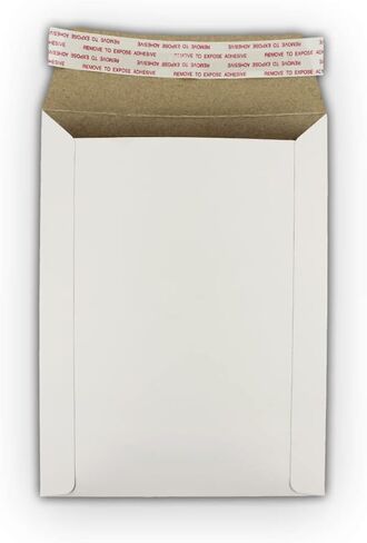 15 EcoSwift 6 x 8 CD/DVD Photo Mailers Stay Flats White Cardboard Self Seal Envelopes 6x8 in Saudi Arabia