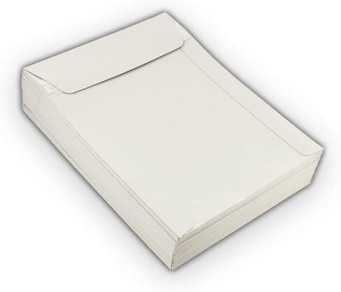 15 EcoSwift 6 x 8 CD/DVD Photo Mailers Stay Flats White Cardboard Self Seal Envelopes 6x8 in Saudi Arabia