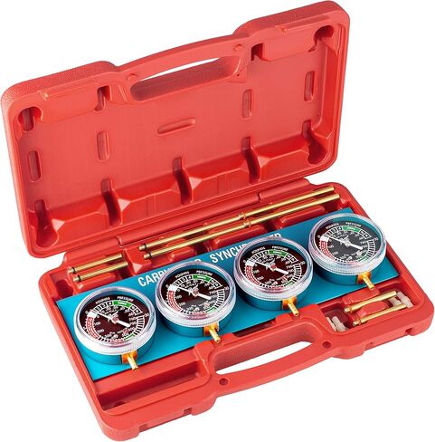 ألفا موتو العالمي للدراجات النارية فراغ المكربن ​​المزامن تزامن موازن كارب مزامنة موازنة مقياس متوافق مع هوندا ياماها كاواساكي سوزوكي GS KZ XS CB 550 650 750 850 900 BMW in Kuwait